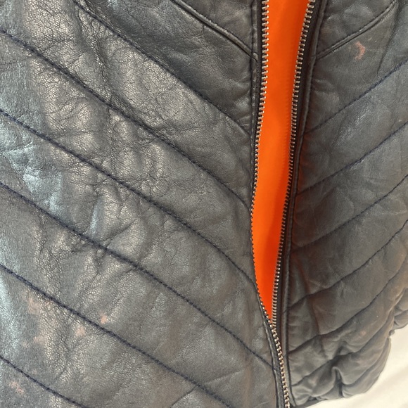 (A54) Samantha Sipos Reversible Puffer Jacket Hooded Chevron Zip Up, Size Small - Picture 9 of 12